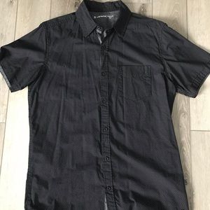 Airwalk Short Sleeve Button Up Shirt Black Medium